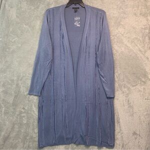 H by Halston Soft Blue Knit Cardigan